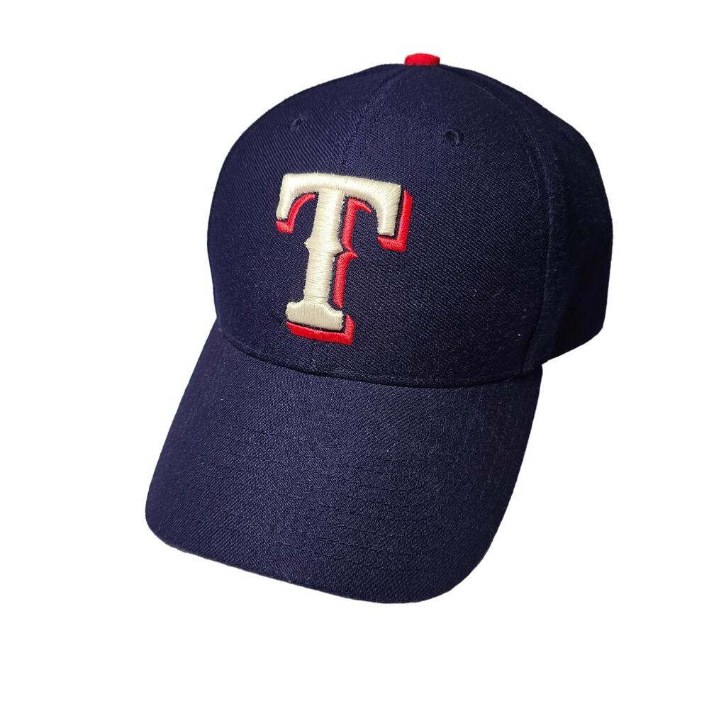Signed Texas Rangers MLB Cap Baseball Hat Twins Enterprise Vintage Strapback